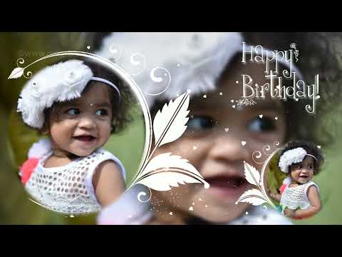 Happy Birthday Anvika video, First birthday video, birthday invitation video