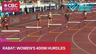 LEAPING TO VICTORY in women's 400m hurdles at Diamond League meet in Rabat | #CBCSports