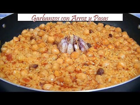 Garbanzos con Arroz y Pasas | Receta de Cocina en Familia