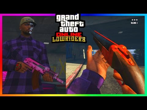 GTA 5 Online "LOWRIDER PART 2 DLC" - Double Barrel Shotgun & Compact Rifle All NEW Weapons Gameplay
