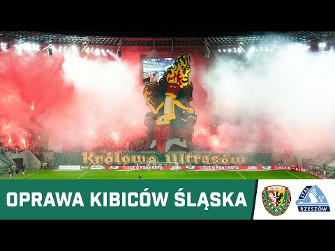 "Rozgrzewa Atmosferę Całej Areny Królowa Ultrasów" - Oprawa kibiców Śląska Wrocław