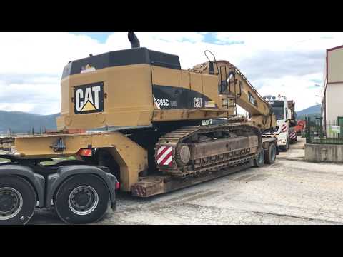 Transporting The Tesmec 1675, Cat 365C, Caterpillar 328D And Doosan DX235 - Fasoulas Transports