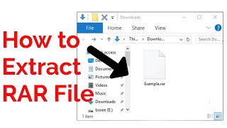 Extract RAR files Windows 10 \ 8 \ 7 for Free (English) How to Open and Extract RAR Files