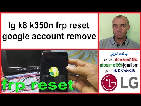 lg k8 k350n frp reset google account remove