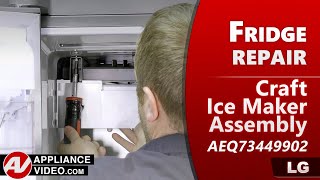 LG Refrigerator Not Producing Ice - Craft Ice Maker Assembly Repair - Troubleshooting & Diagnostics