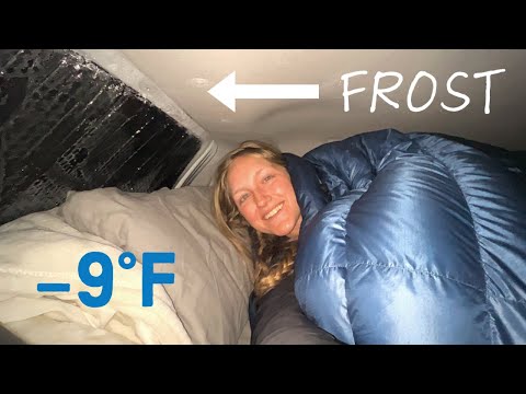 4Runner Camping in -9 Degrees (no heater)
