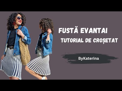 Fusta Evantai.  Tutorial de crosetat