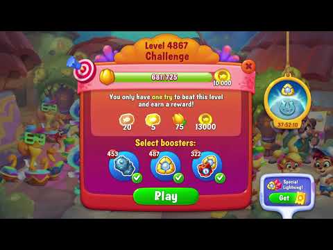 🎯 Fishdom 4867 Challenge Level + 💥💥🧨💣