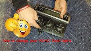 DIY How to Change blown HVAC/LCD Screen Lights (4runner)