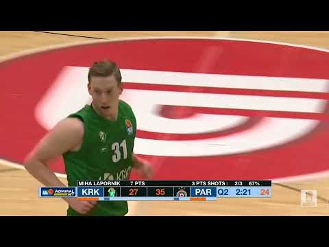 AdmiralBet ABA League 2021/22 highlights, Round 18: Krka – Partizan NIS (28.1.2022)