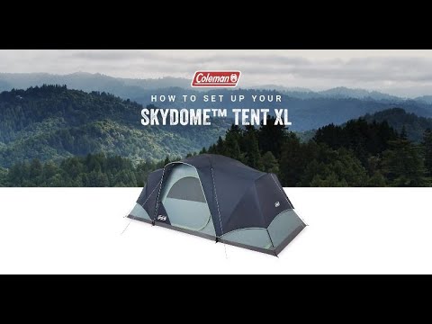 How to Set Up Your Coleman Skydome 8-Person Instant Camping Tent XL