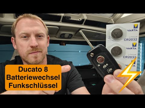 Ducato 8 key battery change remote key battery FIAT