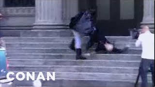 Dark Knight Rises Movie Leaked Footage! | CONAN on TBS video