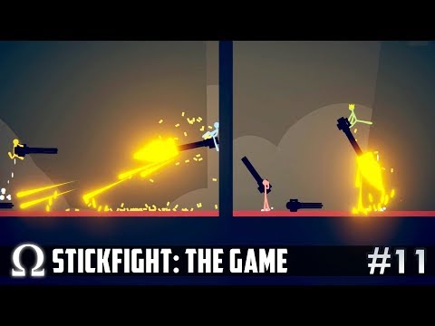 DINO RIDERS & MINIGUN JETPACKS! (NEW MAPS) | Stick Fight #11 Funny Moments Ft. H2ODelirious + More!