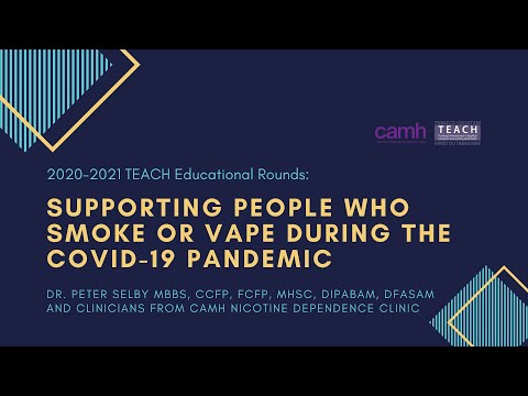 TEACH Educational Rounds: Supporting People who Smoke or Vape During COVID-19 Pandemic (2020.04.06)