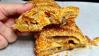 מאפה פטריות וגבינה מעולה וקל הכנה Delicious mushroom and gouda cheese pastry מטבח בקלי קלות -המותג (ליהי קרויץ - מטבח בקלי קלות) - התמונה מוצגת ישירות מתוך אתר האינטרנט יוטיוב. זכויות היוצרים בתמונה שייכות ליוצרה. קישור קרדיט למקור התוכן נמצא בתוך דף הסרטון