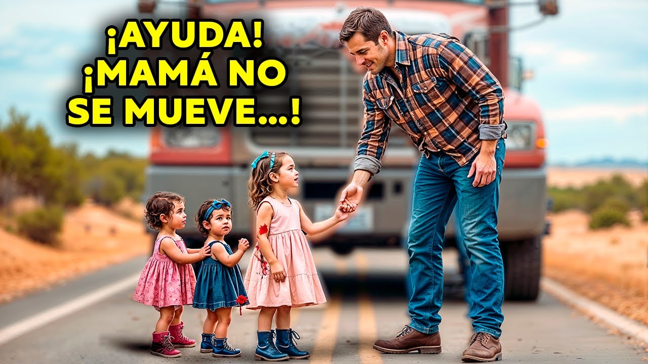 Tres Niñas Gemelas Ruegan a un Conductor de Camión que las Ayude — Él Llama al 911 de Inmediato