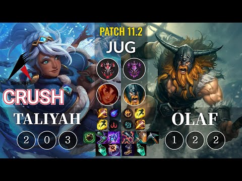 ASP Crush Taliyah vs Olaf Jungle - KR Patch 11.2
