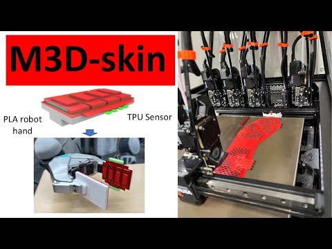 M3D-skin: Multi-material 3D-printed Tactile Sensor with Hierarchical Infill Structures for Pressure Sensing
