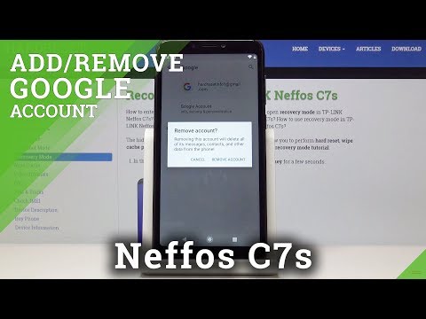 How to Add & Remove Google Account in TP-LINK Neffos C7s - Google User Data