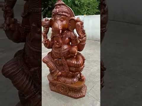 Lord Ganesha Wooden Statues