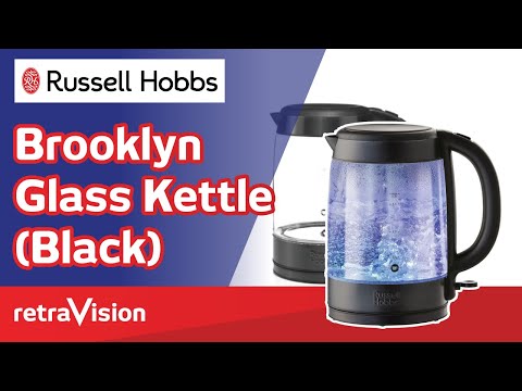Russell Hobbs Brooklyn Glass Kettle (Black) | Retravision