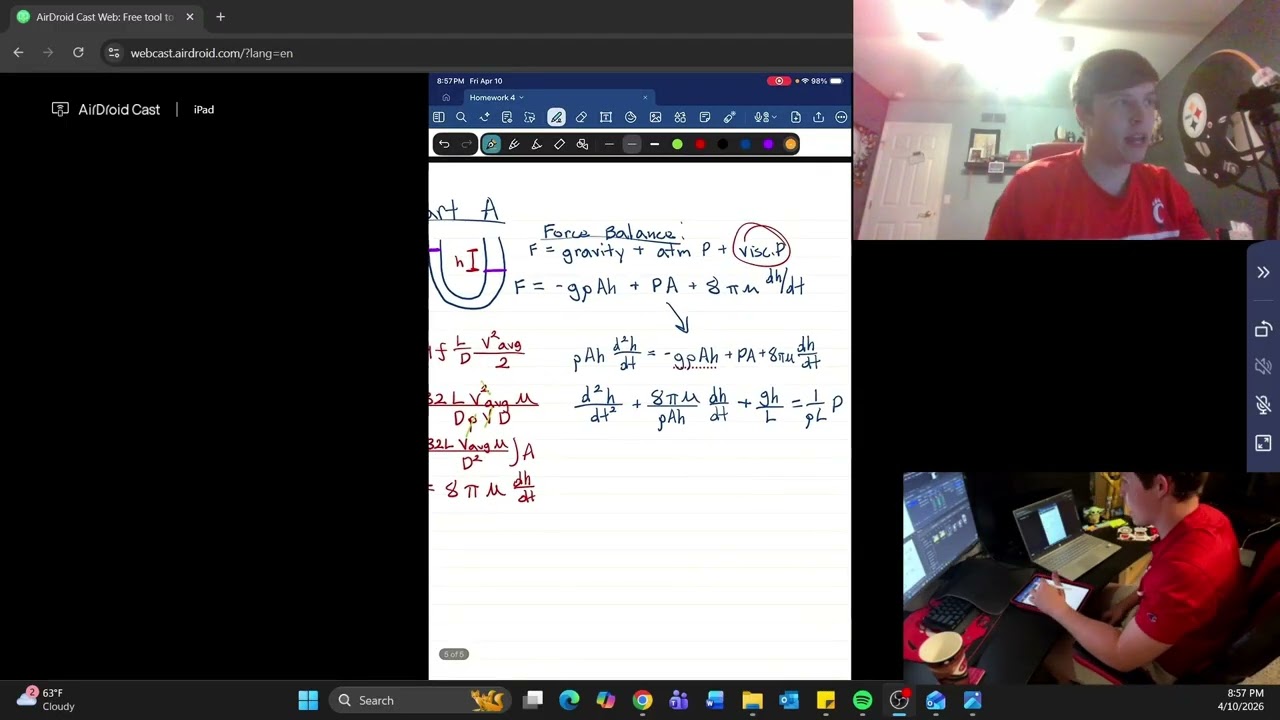 Process Dynamics HW4 Part A