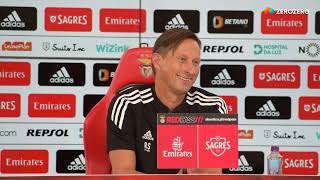 A PRIMEIRA CONFERÊNCIA DE IMPRENSA DE ROGER SCHMIDT NO BENFICA (LEGENDADA c/som original)