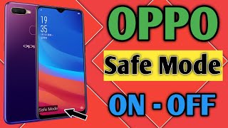 Oppo Safe Mode On | Oppo Mobile Safe Mode Enable | Oppo Safe Mode Remove | Oppo Safe Mode Problem