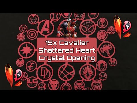 15x Cavalier Shattered Heart Crystal Opening | Marvel Contest Of Champions