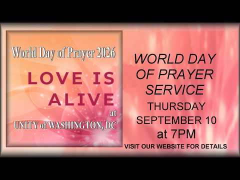 UNITY WORLD DAY OF PRAYER 2026