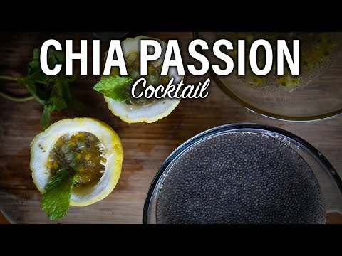 CHIA PASSION FRUIT COCKTAIL RECIPE 🍹SUPER EASY to make & DELICIOUS! 😋