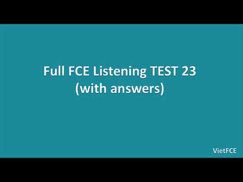 Full B2 First (FCE) Listening Test 23