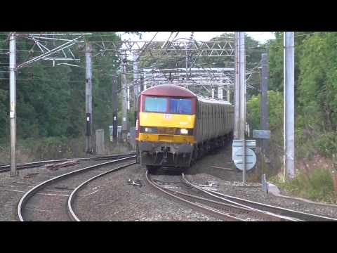 90037 1M44 Shieldmuir - Warrington RMT Mail Train, 1st September 2015