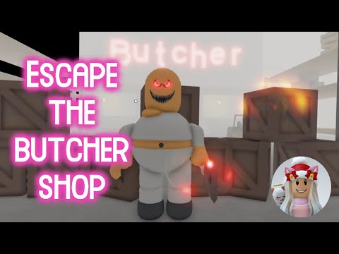 Escape the butcher shop🔪🎅 (SCARY OBBY) Roblox Gameplay Walkthrough No Death [4K]