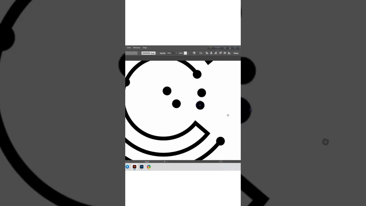 C Gradient logo in adobe illustrator #shorts #illustrator #shortvideo #clogo