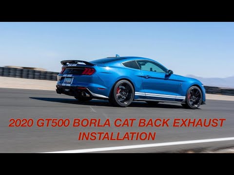 2020 GT500 Borla ATAK Exhaust Install - Exhaust Notes @ End