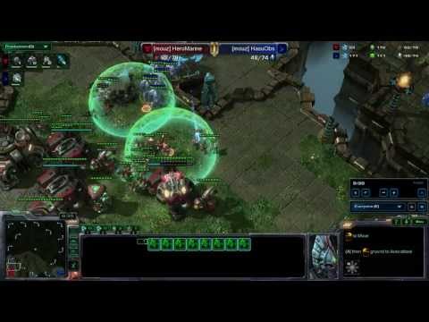 SeKo Starcraft - HeroMarine vs HasuObs Game 1 - Pro SC2 HOTS Replays