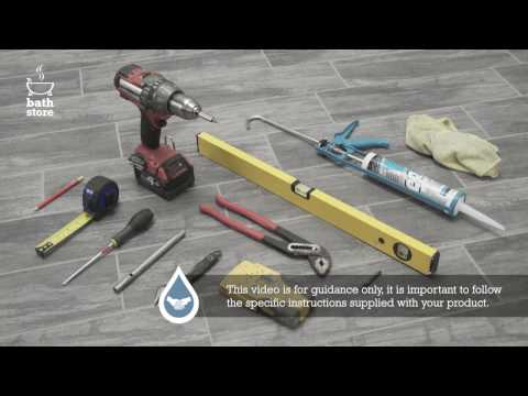 Part of a video titled bathstore: How to install a wall-hung basin - YouTube
