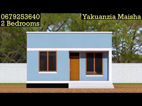 Ramani za nyumba ndogo za kisasa, 2 Bedrooms House Plan 220804, 0679253640