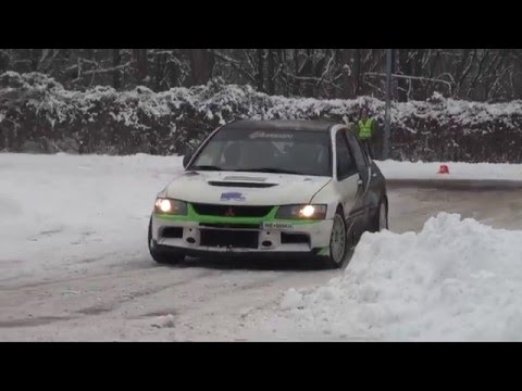 Paweł Mieczkowski / Marcin Szprot - Mitsubishi Lancer Evo 9 1 Runda KWC Tor Służewiec 17-01-2016