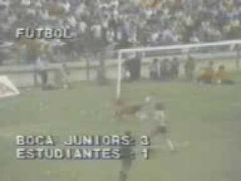 Gol de Rinaldi a Estudiantes (Boca 3-Estudiantes 1 02-03-86)