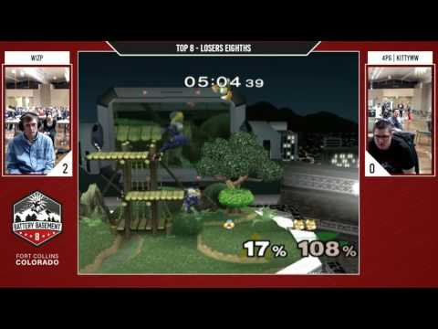WizP (Sheik) Vs. 4PG | KittyMW (Falco, Fox) - Melee Top 8 Losers Eighths