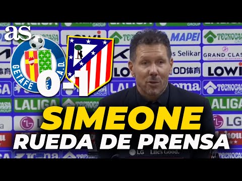 SIMEONE, full PRESS CONFERENCE after GETAFE 0 - ATLÉTICO de MADRID 1 | LaLiga