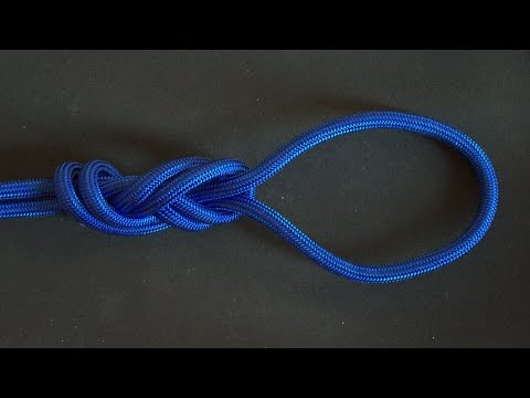 How to tie a Figure of Nine Loop knot