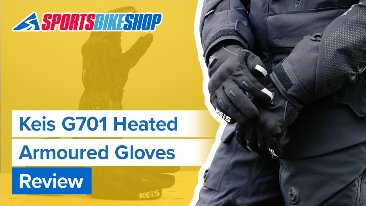 Keis G701 Heated Armoured Gloves - Black Video