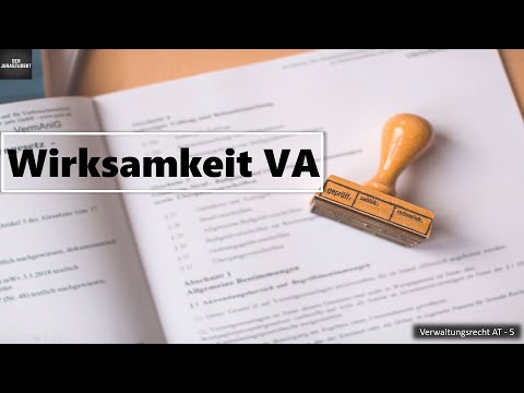 Die Wirksamkeit von Verwaltungsakten §§ 41, 43 VwVfG  I Verwaltungsrecht AT Grundlagen 5