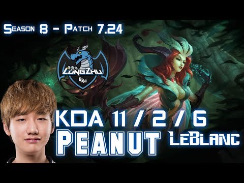 LZ Peanut LEBLANC vs ZOE Mid - Patch 7.24 KR Ranked