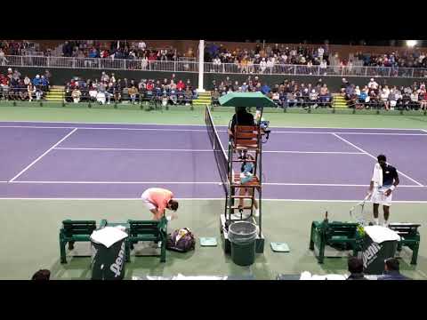 Prajnesh Gunneswaran stunning Nikoloz Basilashvili Indian Wells 2019