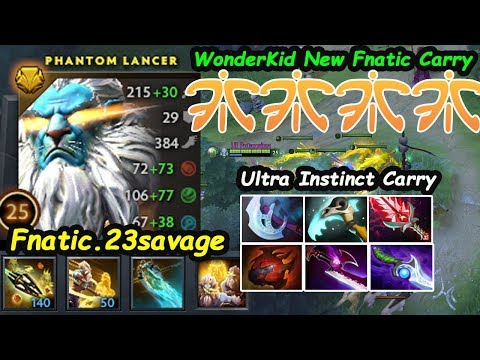 Fnatic 23savage - [Phantom Lancer] New Fnatic Carry WonderKid Ultra Instinct Dota 2 7.22 Gameplay